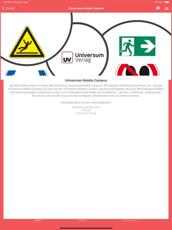 Скриншоты Universum Mobile Campus iPad 
