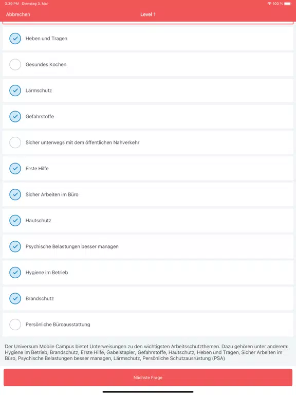 Universum Mobile Campus iPad 應用截圖