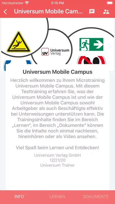 Скриншоты Universum Mobile Campus