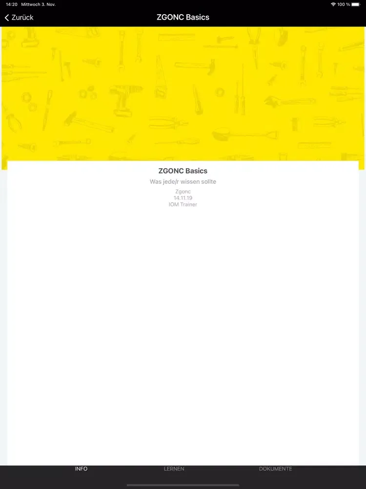 Tangkapan skrin Z-Learning - Microtraining iPad
