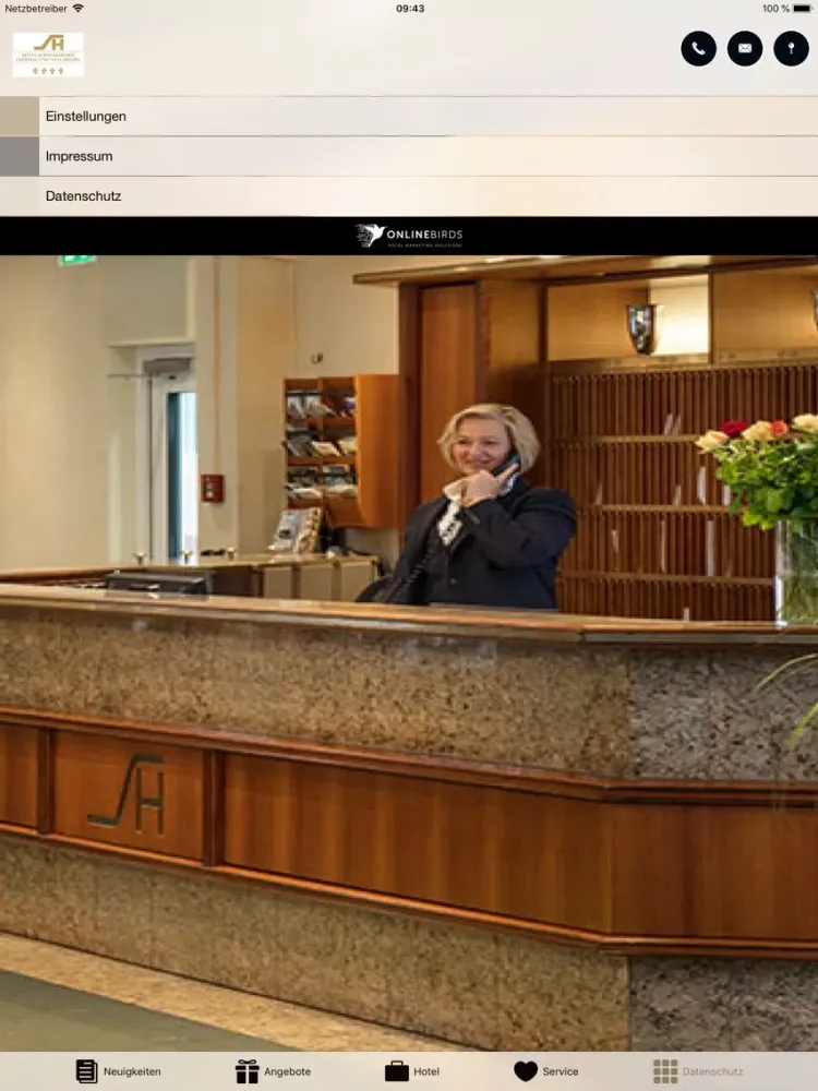 Zrzuty ekranu Hotel Schweizer Hof iPad 
