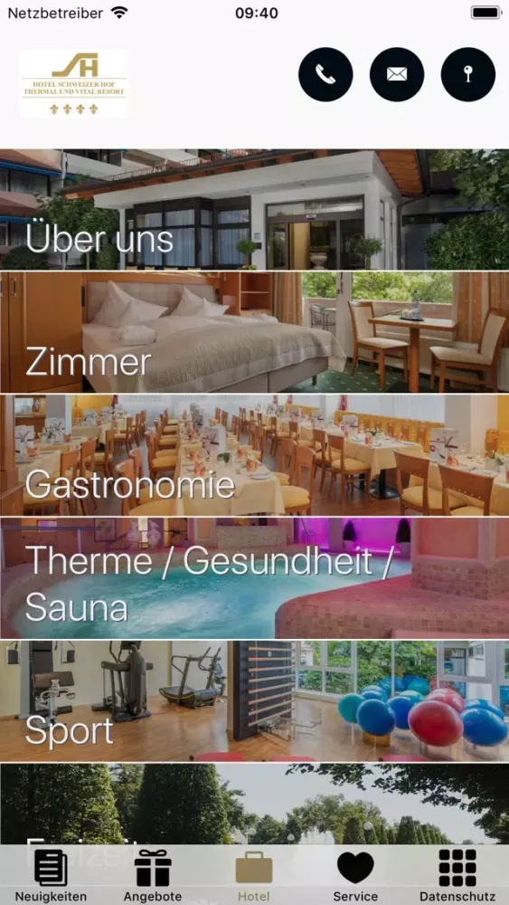 Zrzuty ekranu Hotel Schweizer Hof