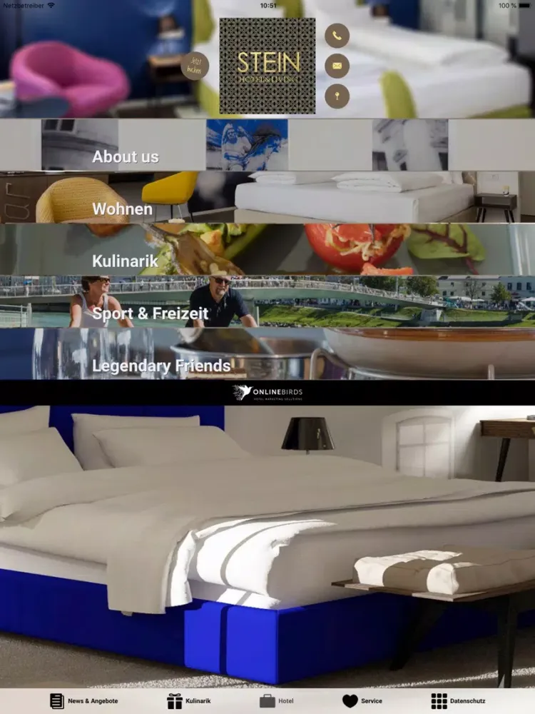 Capturas de pantalla de Hotel Stein iPad 