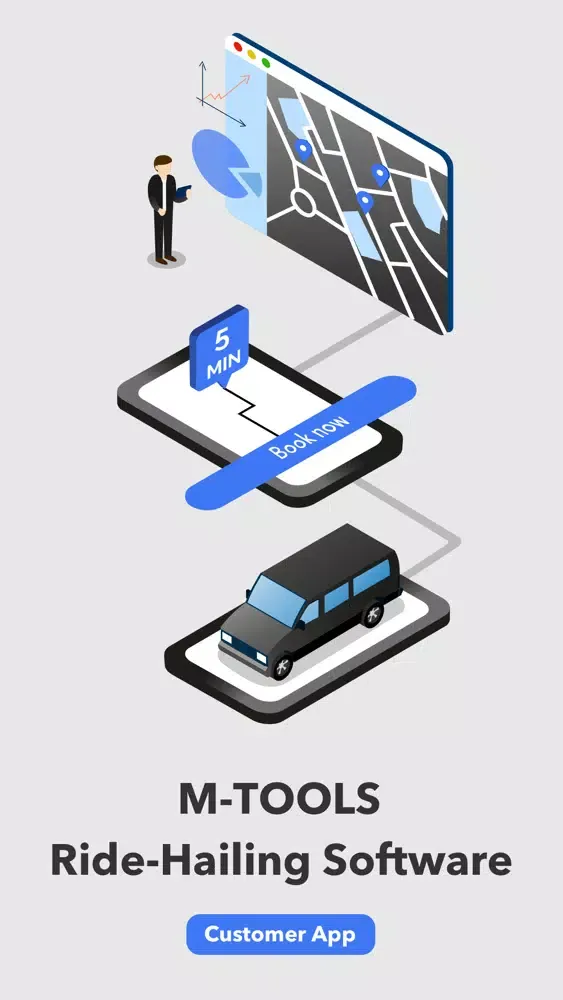 Tangkapan skrin M-TOOLS Ride-Hailing Customer
