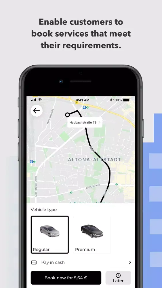 Tangkapan skrin M-TOOLS Ride-Hailing Customer
