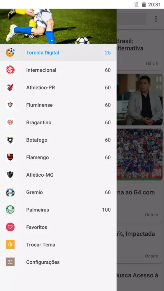 Ảnh chụp màn hình của Torcida Digital