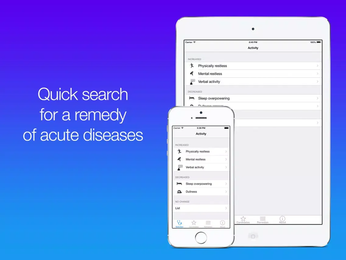 Tangkapan layar Fast Homeopathy iPad 