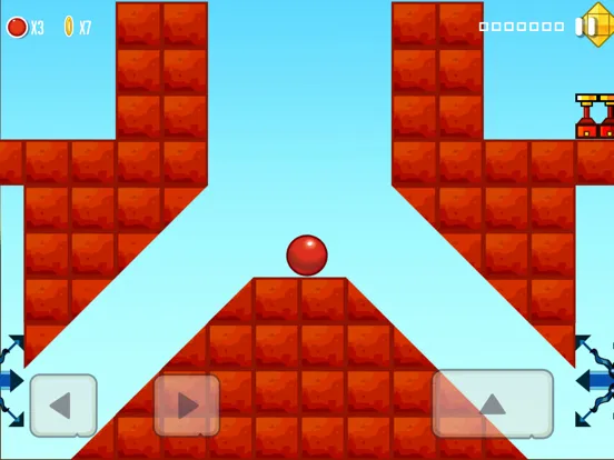 Red Bounce Ball Classic Game iPad  स्क्रीनशॉट