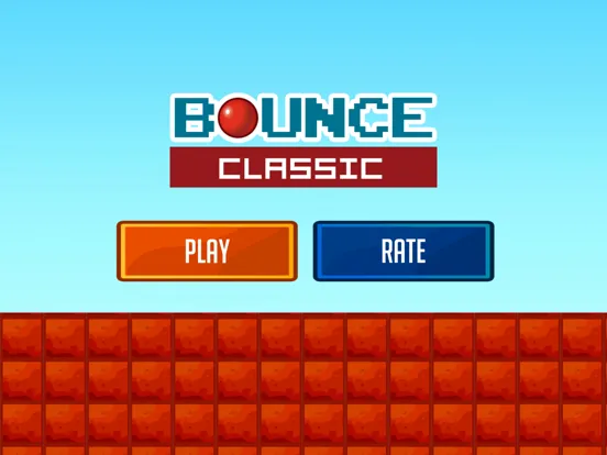 Red Bounce Ball Classic Game iPad  स्क्रीनशॉट