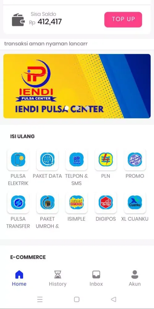 iendi pulsa center应用截图