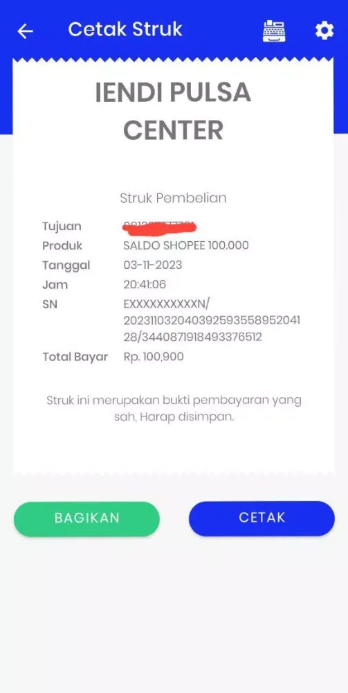 iendi pulsa center应用截图