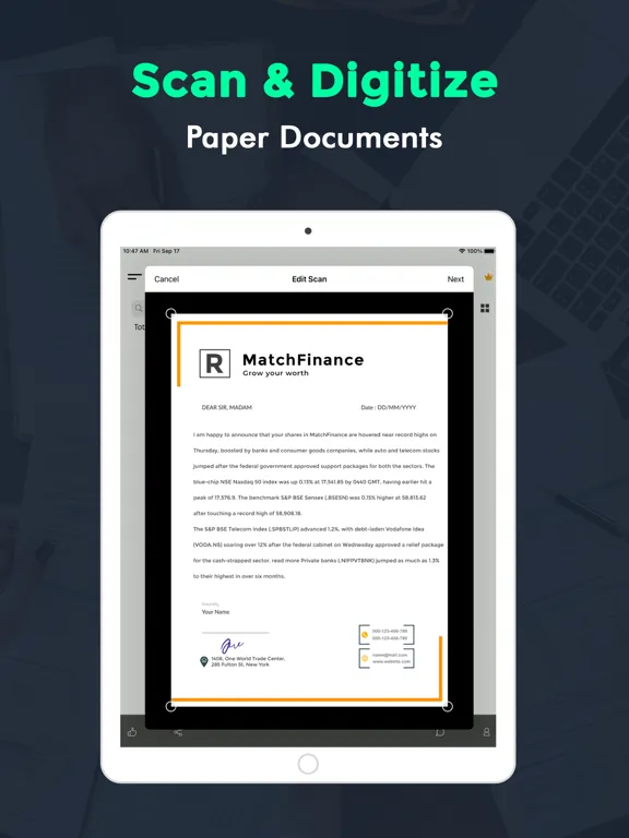 Capturas de tela do Camera Scanner for iPhone iPad 
