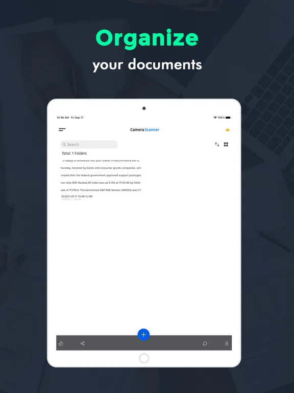 Capturas de tela do Camera Scanner for iPhone iPad 