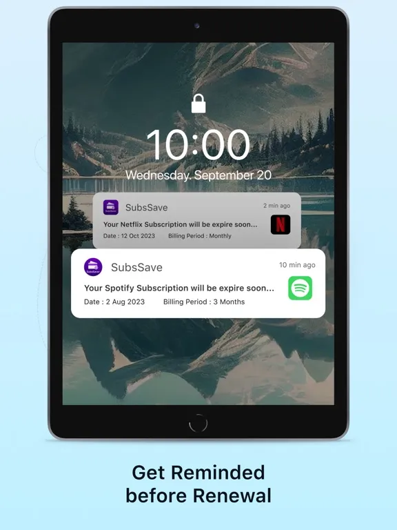Subscriptions Manager: iManage iPad 应用截图