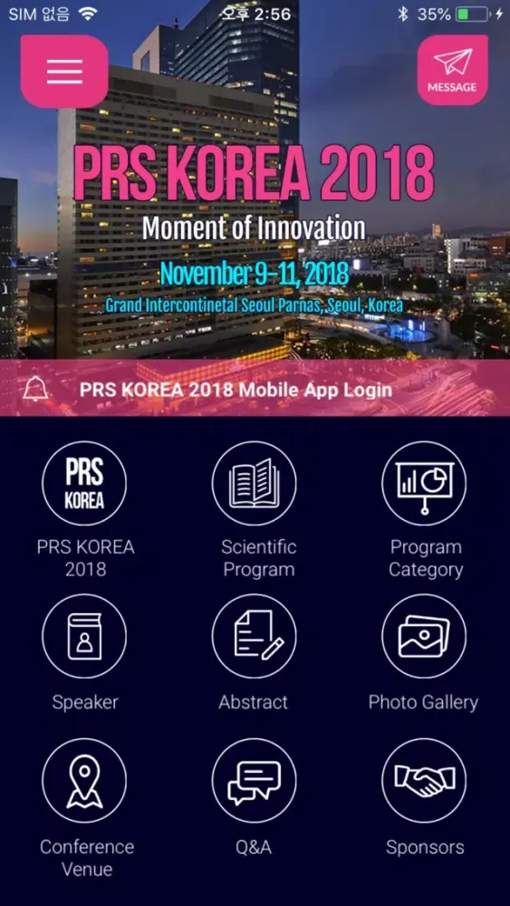 Capturas de tela do PRS KOREA 2018