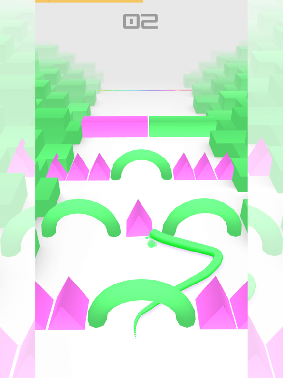 Capturas de pantalla de Color Snake 3D. iPad 