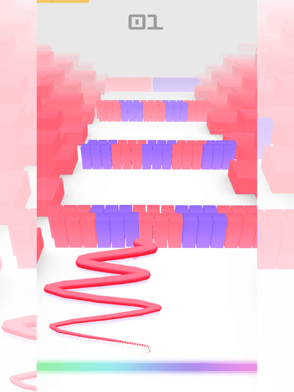 Capturas de pantalla de Color Snake 3D. iPad 
