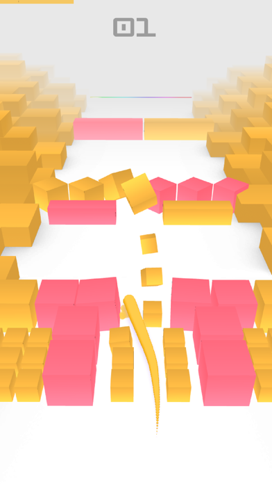 Capturas de pantalla de Color Snake 3D.