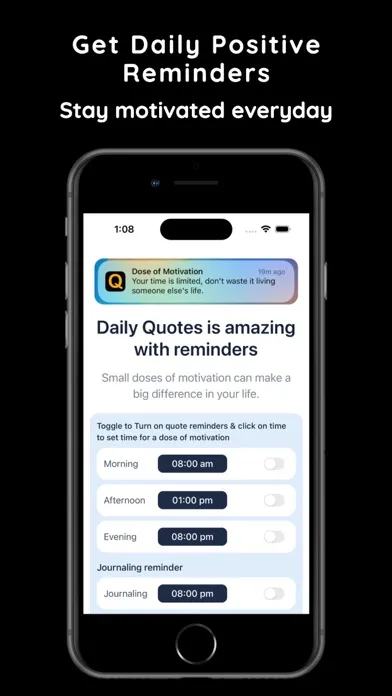 Ảnh chụp màn hình của Daily Quotes - Positive Focus