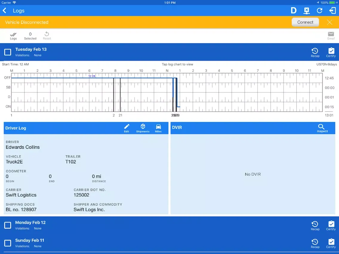 M2MIM ELD iPad  Ekran Görüntüleri