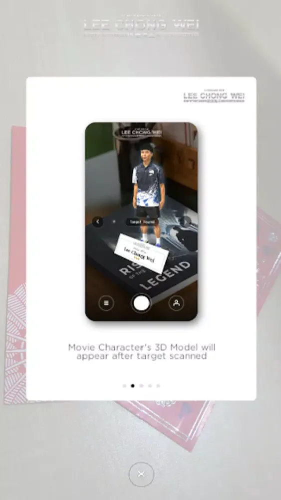 Capturas de tela do Lee Chong Wei AR