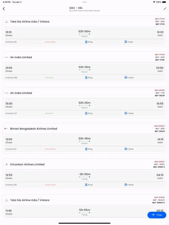 Zrzuty ekranu Trabill OTA B2B iPad 