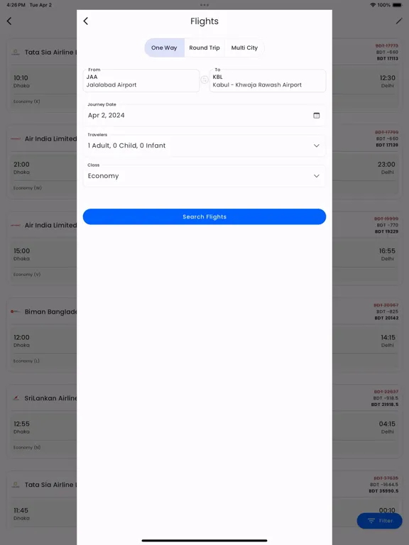 Zrzuty ekranu Trabill OTA B2B iPad 