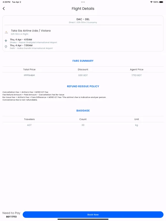 Zrzuty ekranu Trabill OTA B2B iPad 