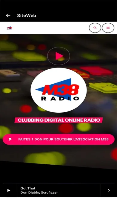 Capturas de tela do M38 RADIO