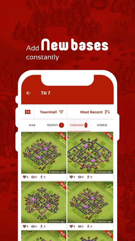 Screenshot di Maps of Clash of Clans 2025