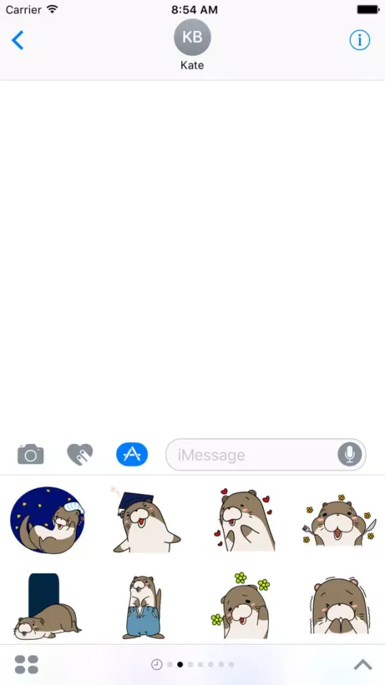 強がりかわうそステッカー سکرین شاٹس