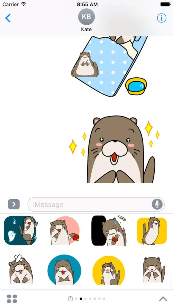 強がりかわうそステッカー سکرین شاٹس