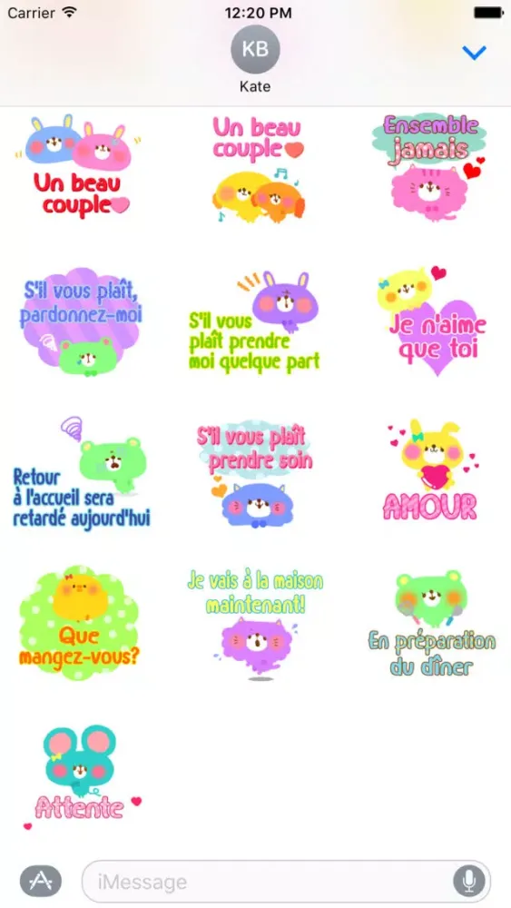 Capturas de tela do Lovers for French