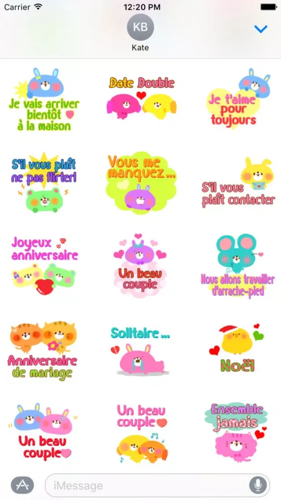 Capturas de tela do Lovers for French