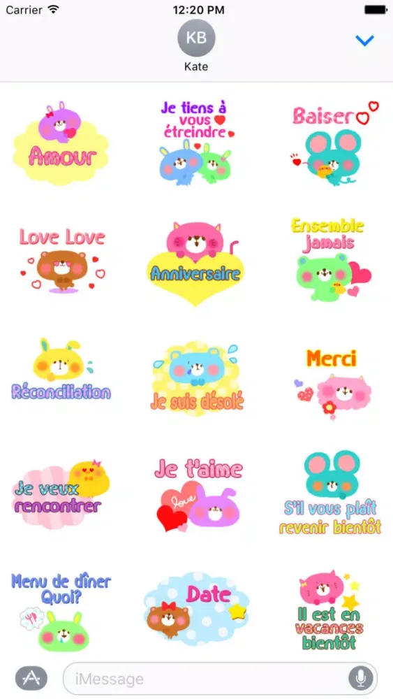 Capturas de tela do Lovers for French