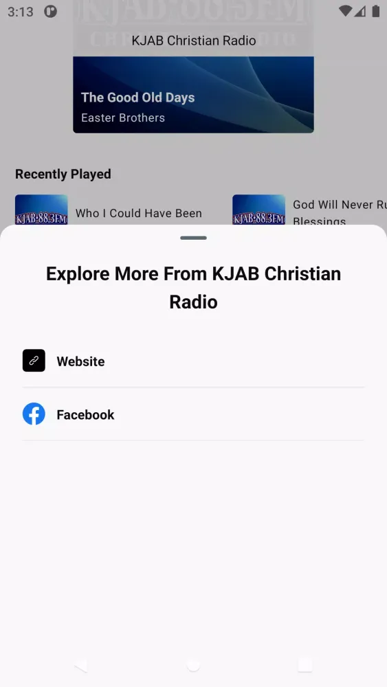KJAB Christian Radio Screenshots