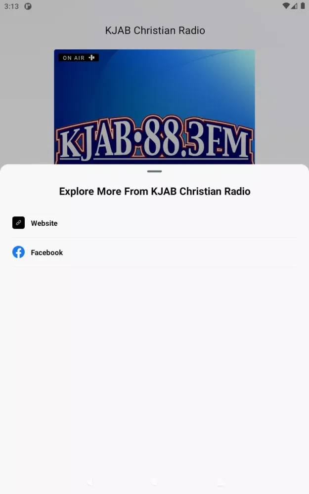 KJAB Christian Radio Screenshots