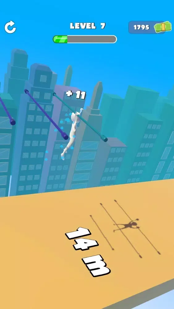 Capturas de tela do Swingee!
