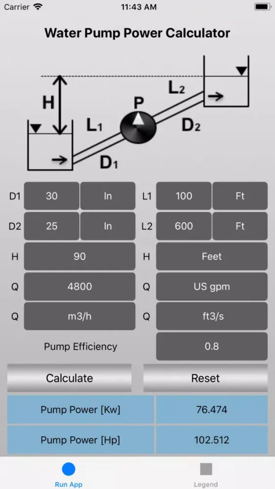 تصاویر Water Pump Power Calculator