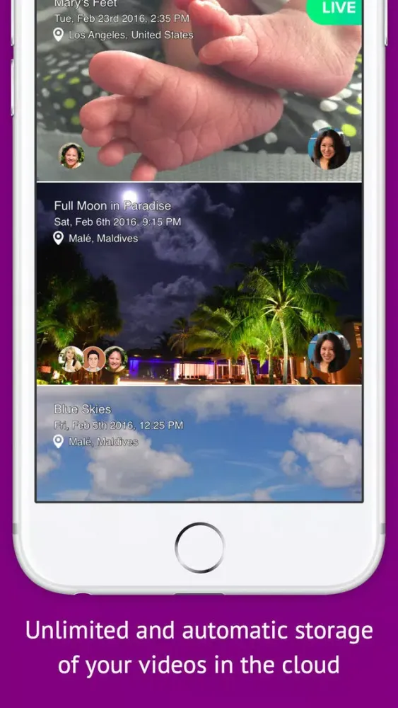 Capturas de tela do Closer Camera - Live Sharing and Record Videos With Unlimited Storage