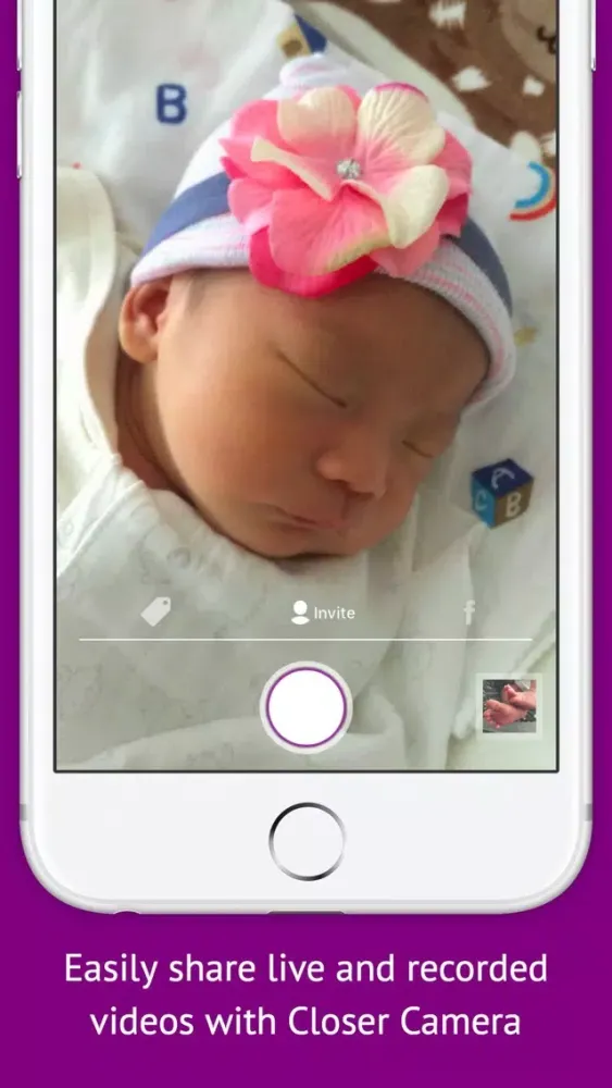 Capturas de tela do Closer Camera - Live Sharing and Record Videos With Unlimited Storage