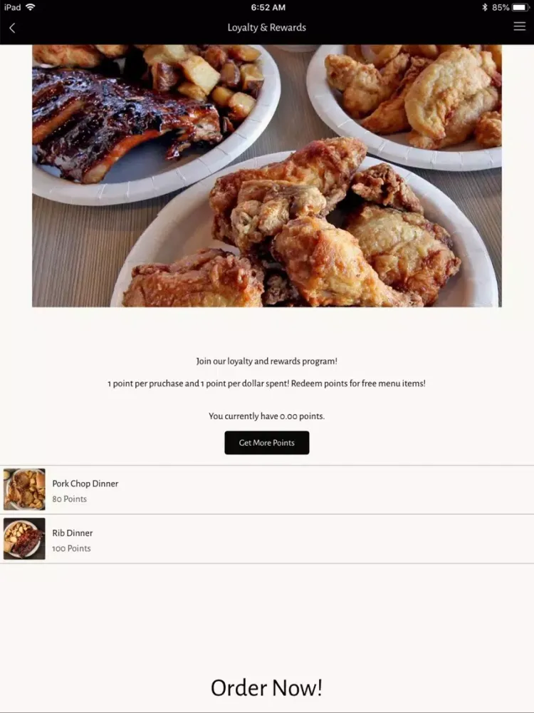 Original Chicken Shack iPad 應用截圖