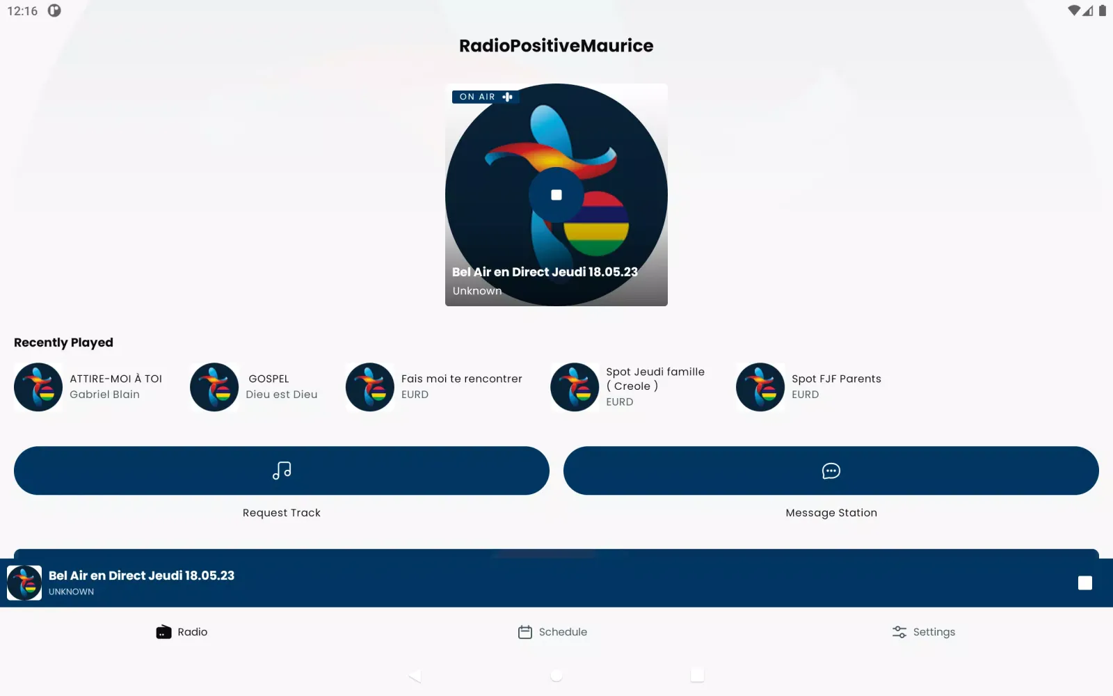 Radio Positive Maurice Screenshots