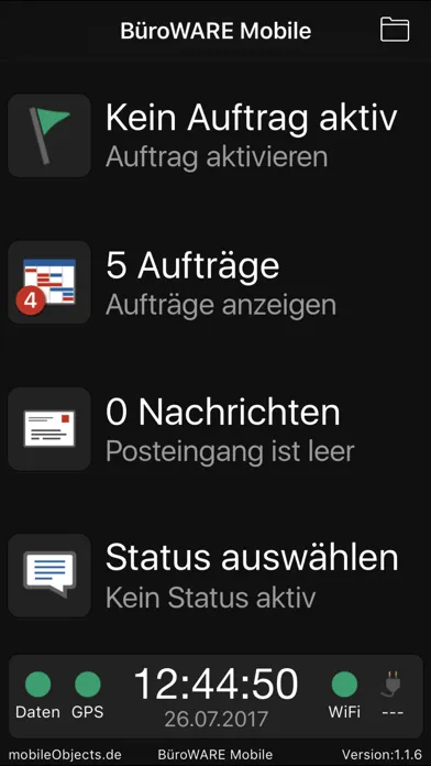 Capturas de pantalla de BüroWARE Mobile