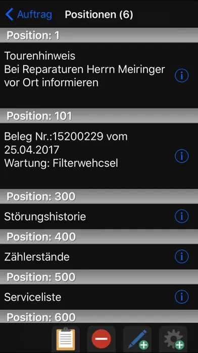 Capturas de pantalla de BüroWARE Mobile