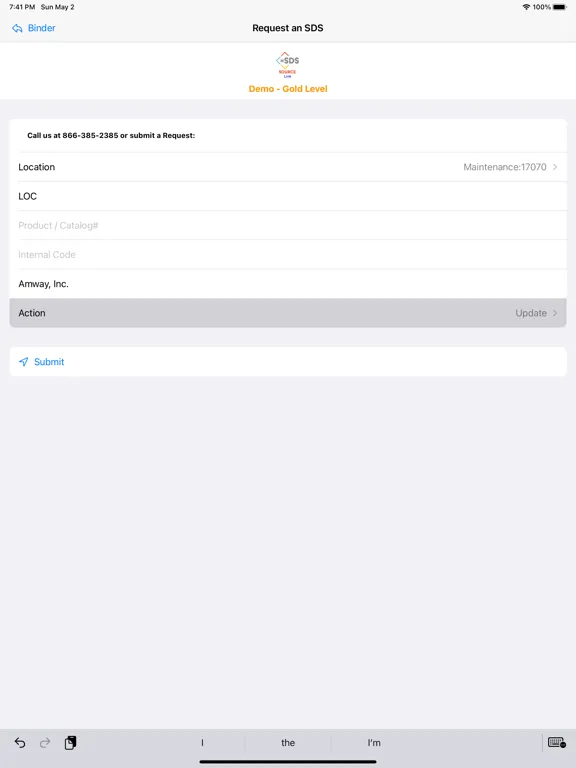 mSDS Source Link v7.0.0 iPad  سکرین شاٹس