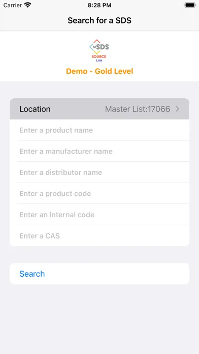 mSDS Source Link v7.0.0 سکرین شاٹس