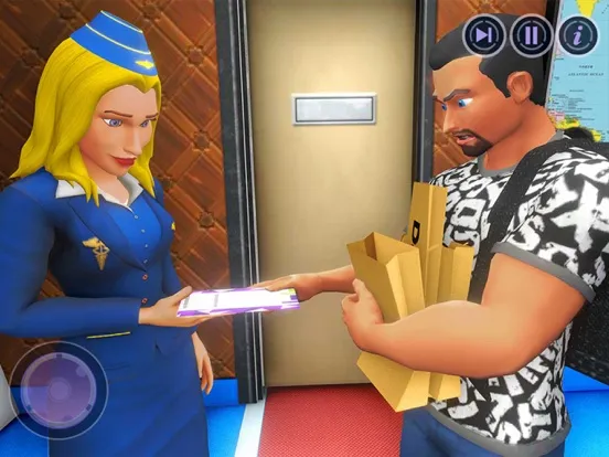 Zrzuty ekranu Flying Attendant Simulator 3D iPad 