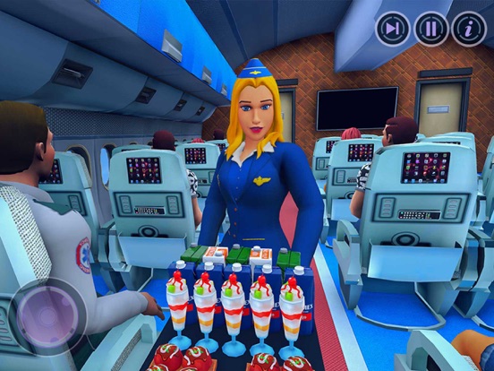 Captures d'écran de Flying Attendant Simulator 3D iPad 