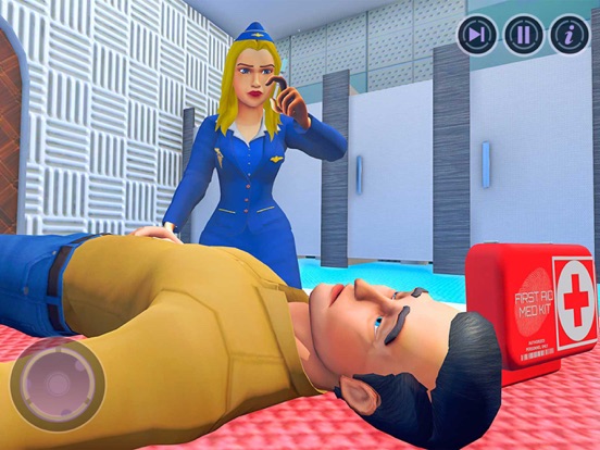 Captures d'écran de Flying Attendant Simulator 3D iPad 